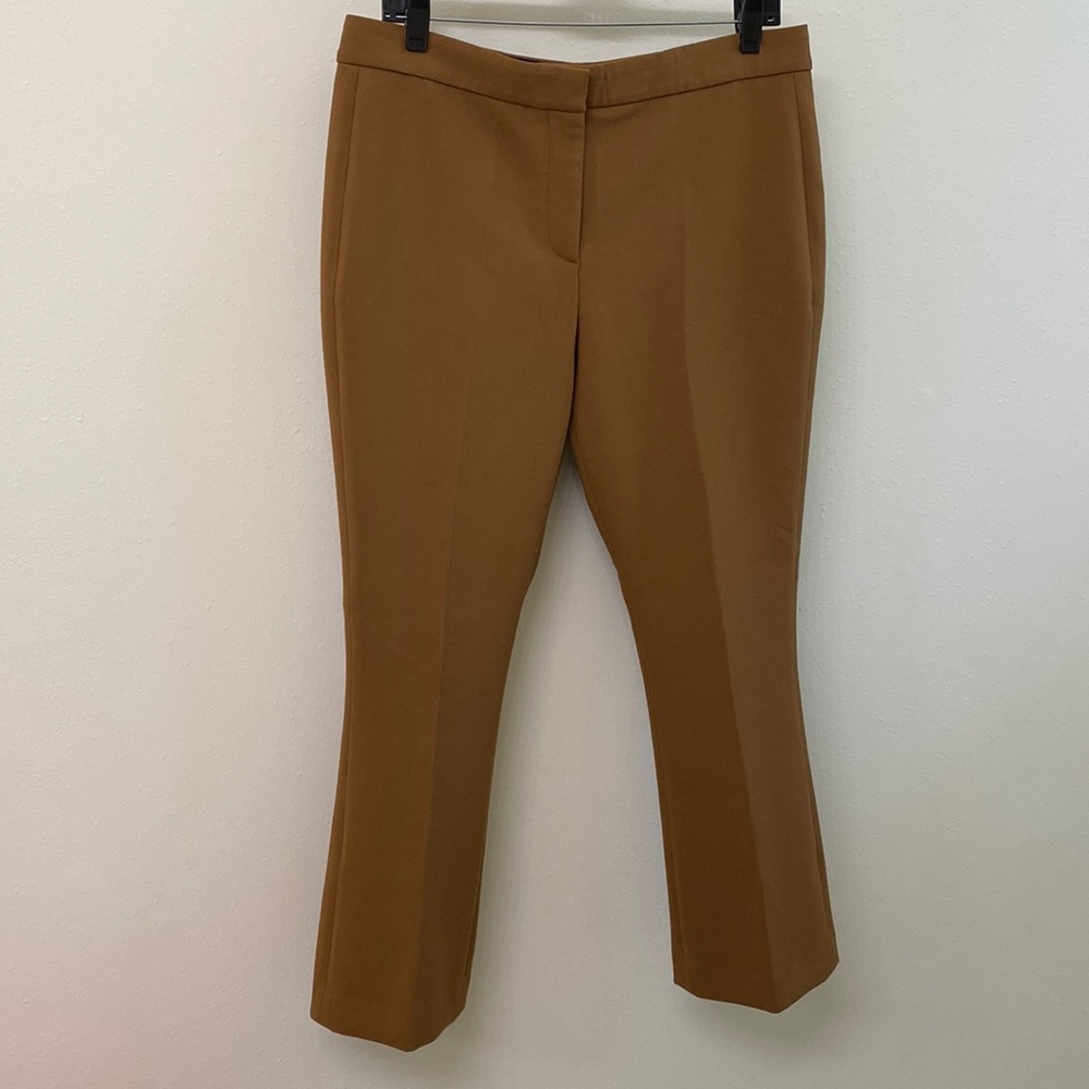 Theory Cropped Ankle Pants in Camel Brown